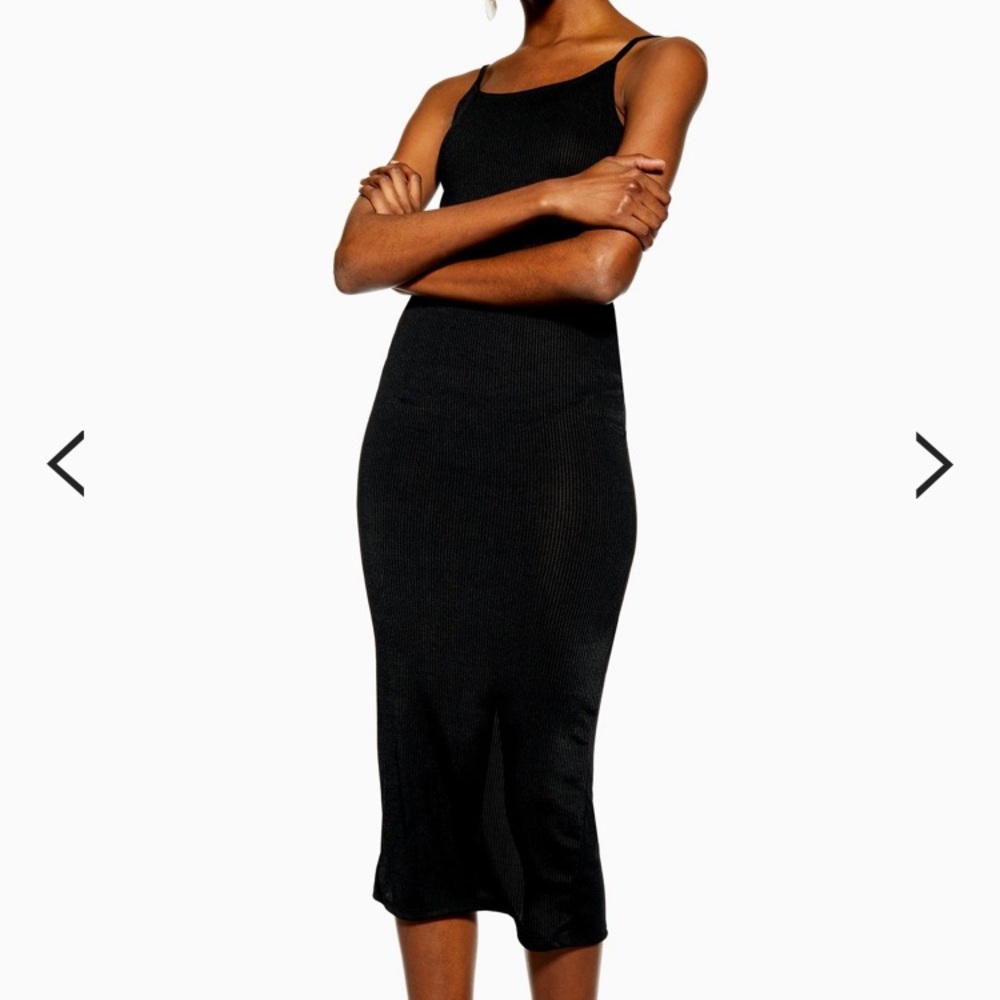 Top Shop black dress brand new with tag tags